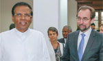 Zeid meets President Sirisena