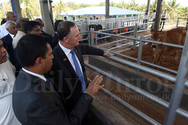 John Key opens Fonterra farm