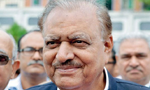 Pakistan President Mamnoon arrives