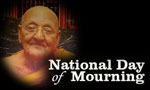 March 13 declared Day of Mourning 