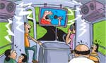 IT IS TIME TO STOP: Deafening noise and filthy scenes in bus TV screens