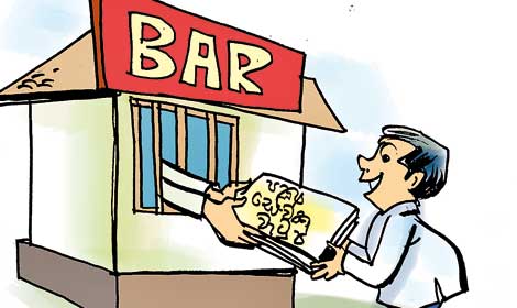 “Employees at party head office were paid from liquor bar earnings”