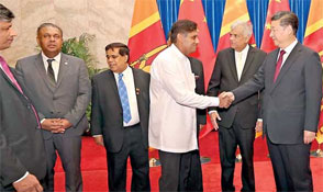 Welcoming the Lankan delegation