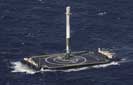 SpaceX lands rocket on ocean platform for first time