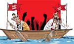 Party fissures and  May Day woes