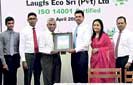 Laugfs Eco Sri becomes first ISO 14001 certified emission services provider in South Asia