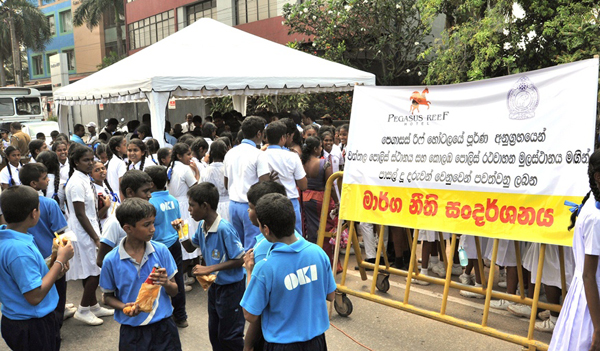 Pegasus Reef partners with Sri Lanka Police to promote road safety in Wattala