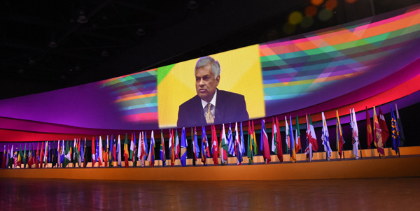 Ranil at intl. Rotary convention