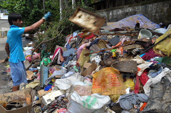 Cleaning up after the floods