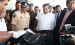 President inspects cocaine haul