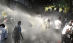 Police fire teargas to disperse protesting students