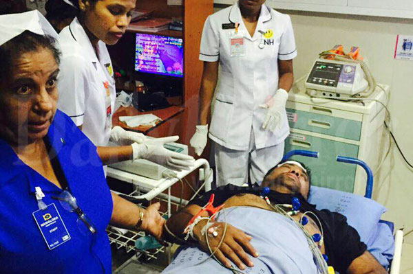 Abeygunawardena in hospital