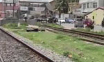Separate train accidents kill two