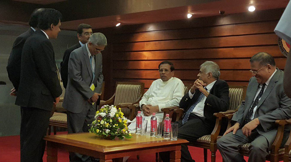 Maithripala and Ranil at CB