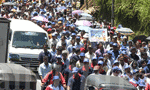 Paada Yathra moves to Kadugannawa amid severe traffic congestion