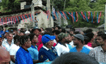 Paada Yathrawa prevented from entering Mawanella town