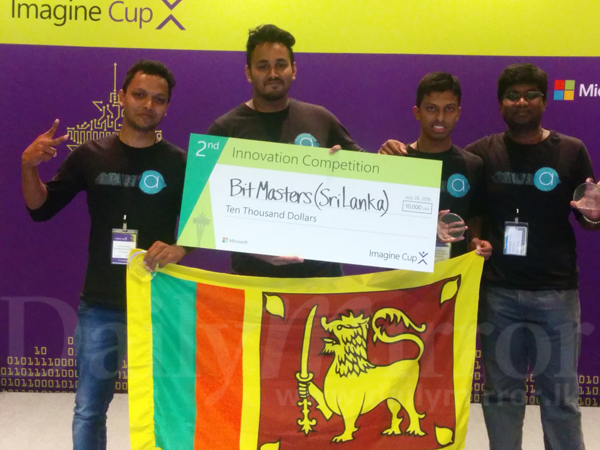 Microsoft Imagine Cup; Moratuwa Uni team wins 2nd place