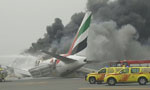 Emirates plane on fire after crash-landing