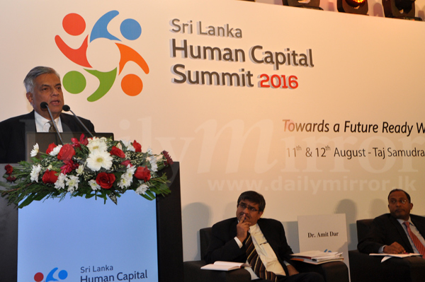 PM addresses SL Human Capital Summit