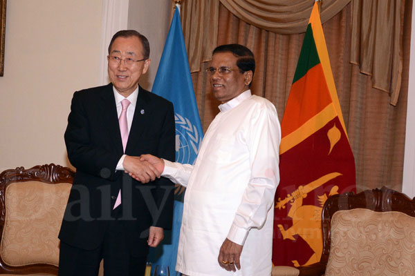 Ban Ki-moon meets President