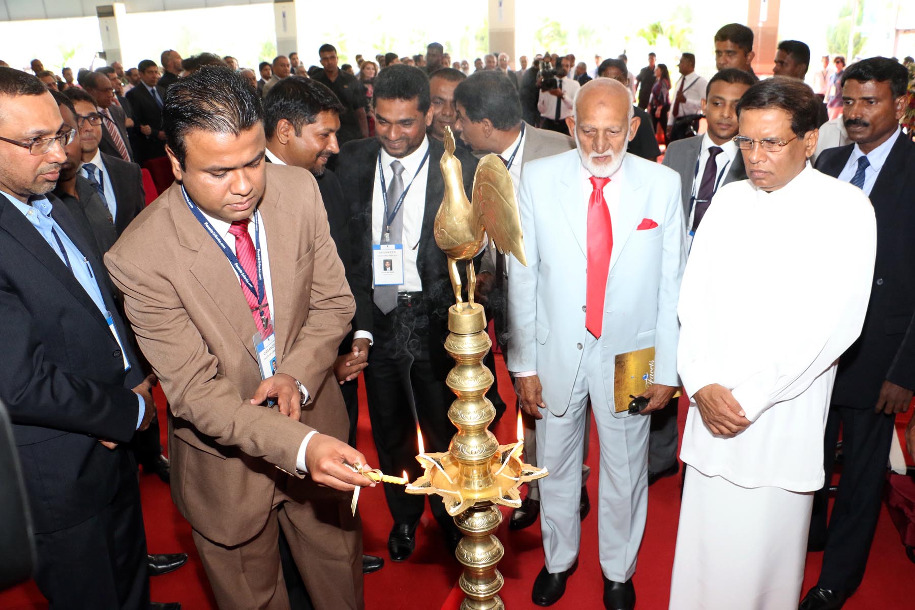 President Sirisena Attends the Inauguration Ceremony of the 26th Annual FACETS Gem & Jewelry Exhibit