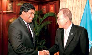 Finance Minister and UN Secretary General meet