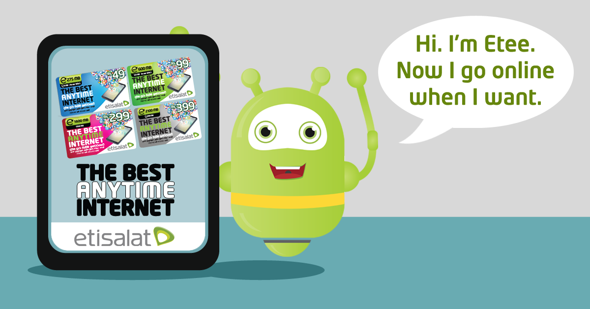 Etisalat Lankaoffers more Data at any time of the day 