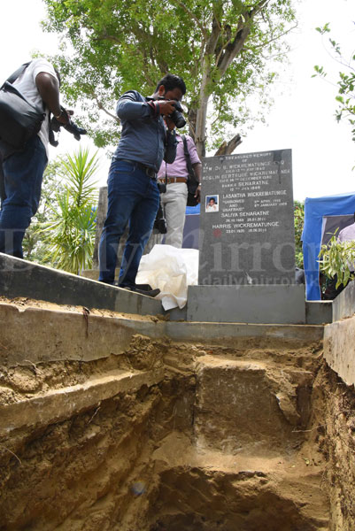 Lasantha was buried here