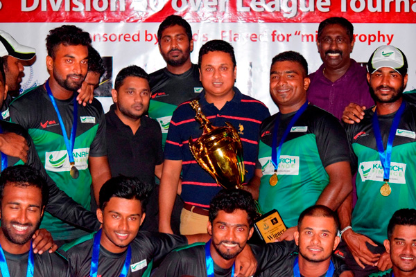 Unbeaten Kanrich Finance team jubilant champions of Mercantile Cricket League Tournament