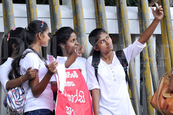 A selfie during protest