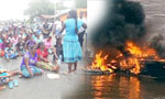 Puttalam protest: fisher folk set fire to vehicles