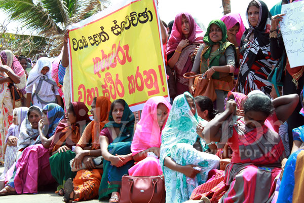 Volunteer teachers protest