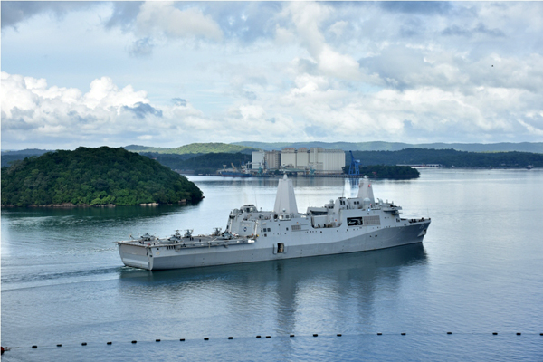 US Naval Ship “USS Somerset” arrives in Trincomalee