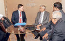 Lankan WEF delegates hold talks with StanChart Chair