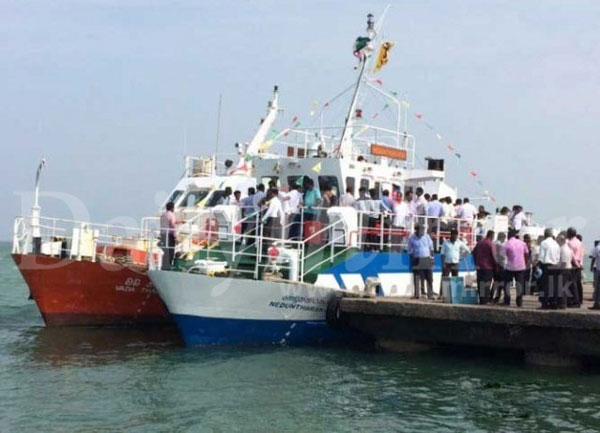 Express ferry service between Jaffna and  Delft Island 