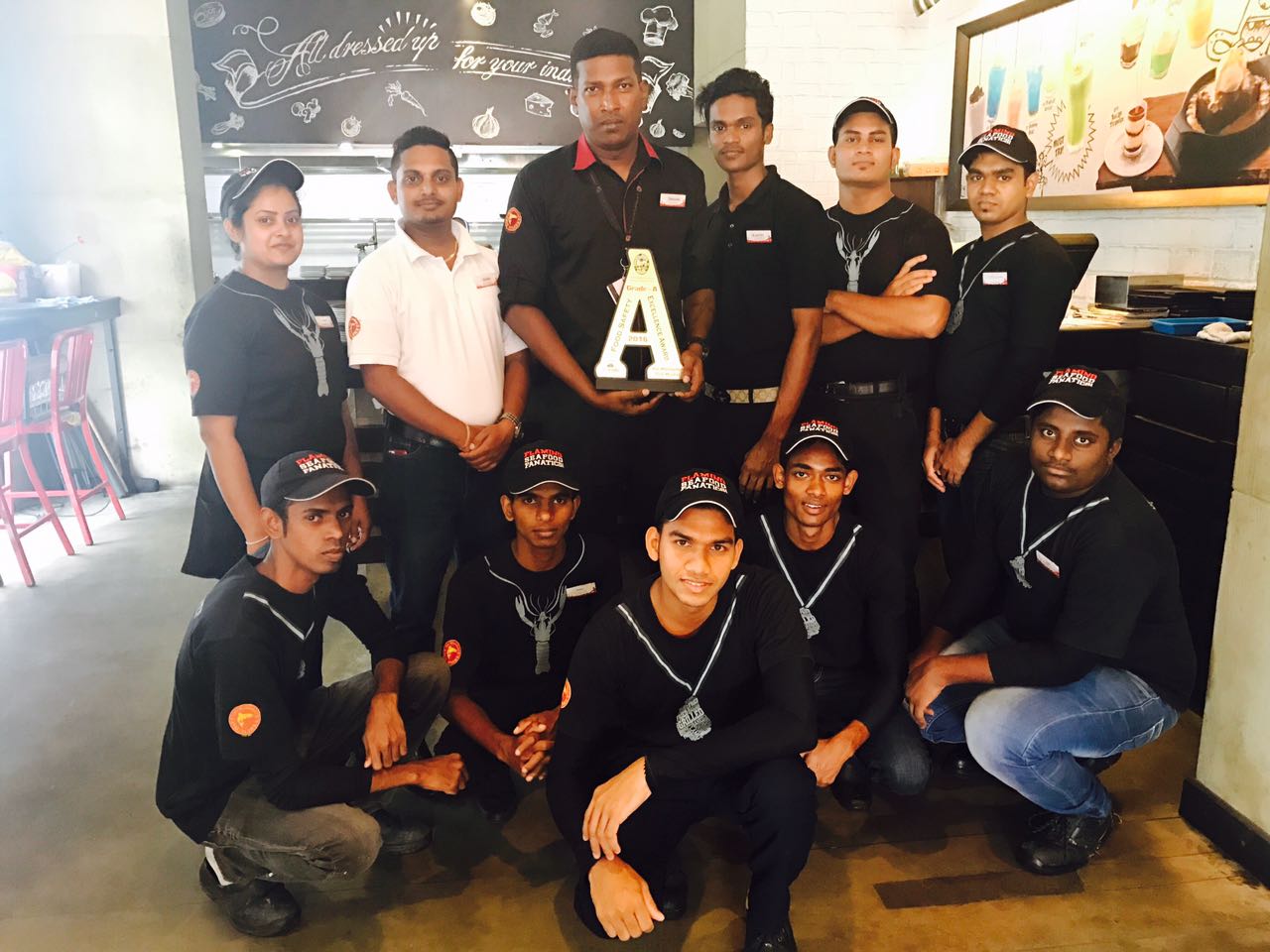 The Manhattan FISH MARKET Awarded Grade 'A' Award for excellence in food safety and hygiene