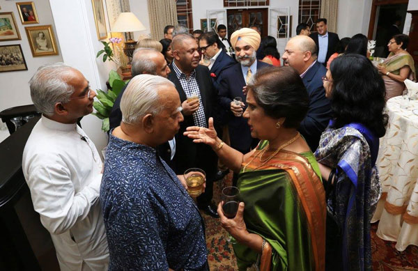 U.S. Ambassador holds welcome reception for Indian HC to SL