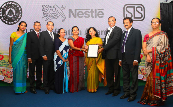 Nestlé quality standards recognised by Sri Lanka Standards Institution