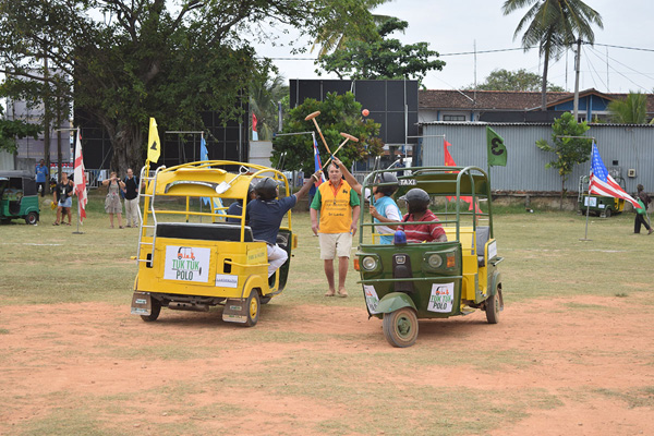 The biggest Tuk-Tuk Polo event in Sri Lanka, organized by Lakderana Investment Ltd