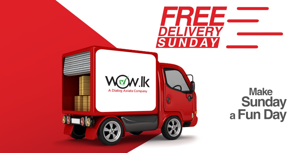 Enjoy free deliveries in Colombo with wOw.lk every Sunday