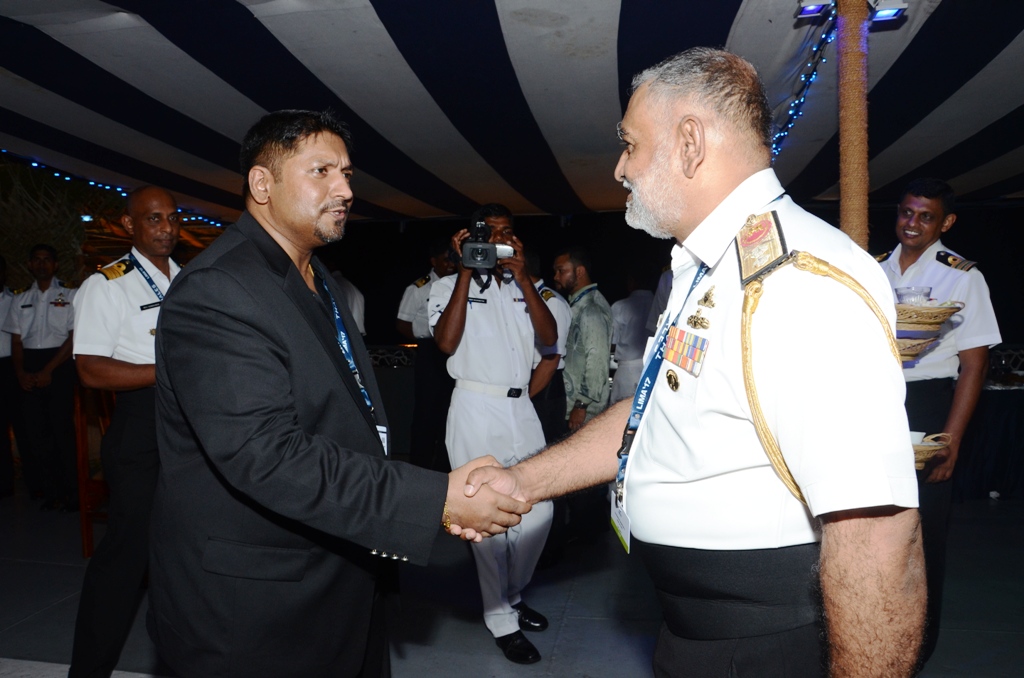 Ruwan attends reception onboard Sayura in Malaysia