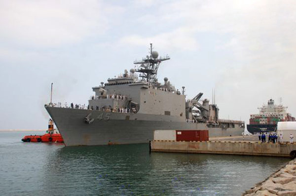 USS Comstock at Colombo Port