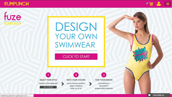 ‘Fuze’ by Rum Punch: launch of first online custom swimwear design portal