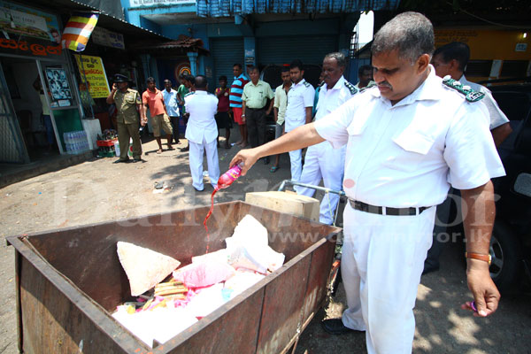 Unhygienic food raids