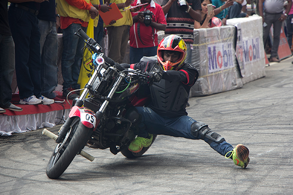 Pulsar Power stuntmen shine at AFC Motor Bike Show