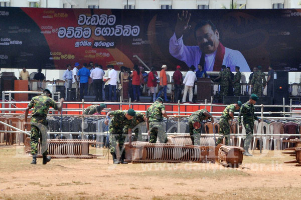 Security at May Day rallies