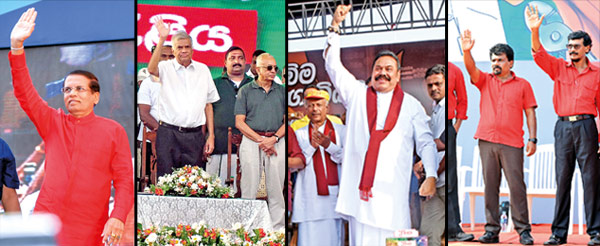 Political parties celebrate May Day