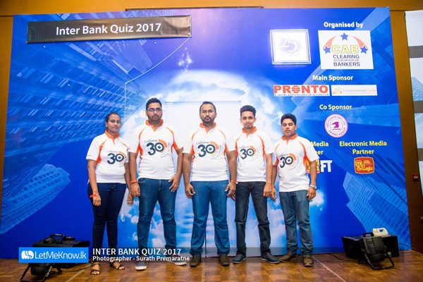 HNB Team “ A  “ win Interbank Quiz 2017