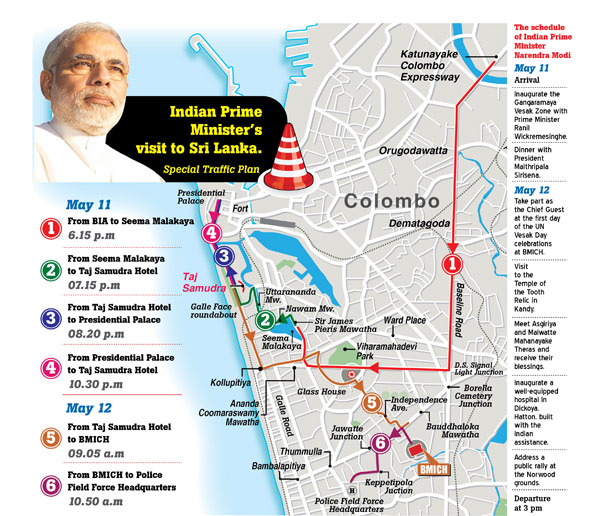 Special traffic plan for Modi's visit