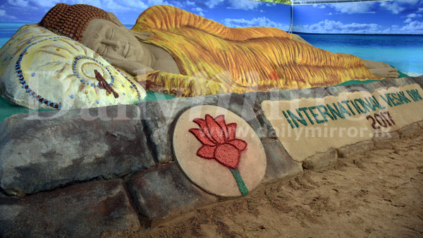 World’s longest sand Buddha statute in SL